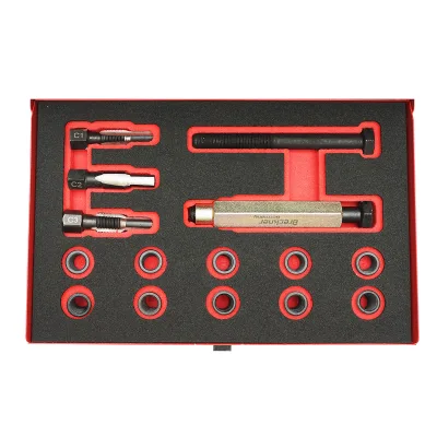 Set di riparazione filettature per candele, M10x1.0mm, 15 pezzi, Breckner Germany - immagine 3