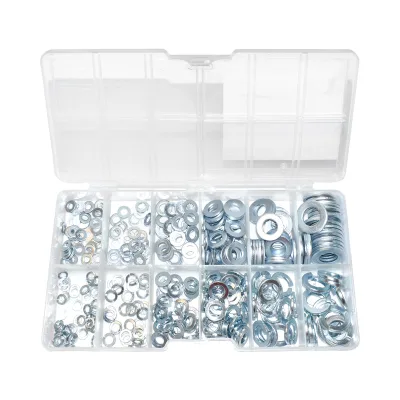 Set di rondelle 350 pezzi DIN125/DIN127 Breckner Germany M4, M5, M6, M8, M10, M12 - immagine 2