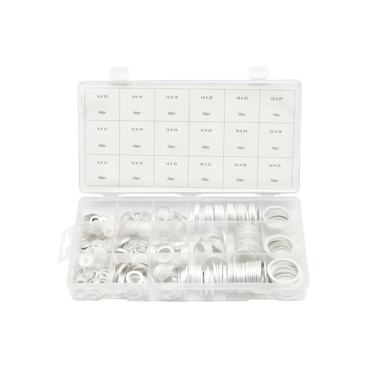 Set di rondelle in alluminio, 450 pezzi - immagine 2