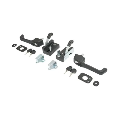 Set di serrature universali sinistra e destra per cabina – Tractor Forestier, trattori U-445, U-650, Fiat, ecc - immagine 2