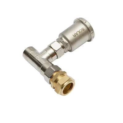 Set di sfiato automatico con raccordo T 3/4 per impianti solari residenziali, temperatura massima 180°C - immagine 3