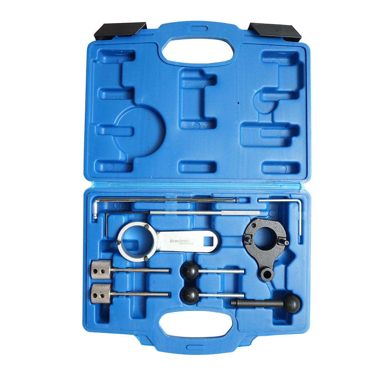 Set di strumenti per bloccare e fissare la distribuzione per motori VAG 1.4, 1.6, 2.0 TDI, Breckner Germany - immagine 3
