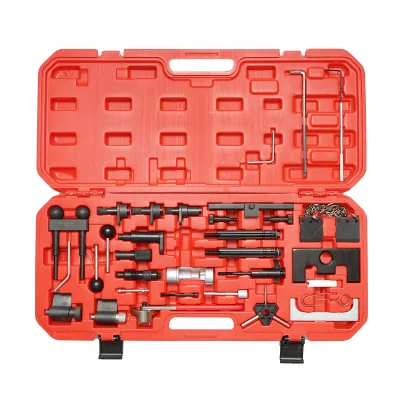 Set di strumenti per bloccare e fissare la distribuzione VW, Audi, Seat, Skoda per motori benzina e diesel, 34 pezzi Breckner Germany - immagine 3