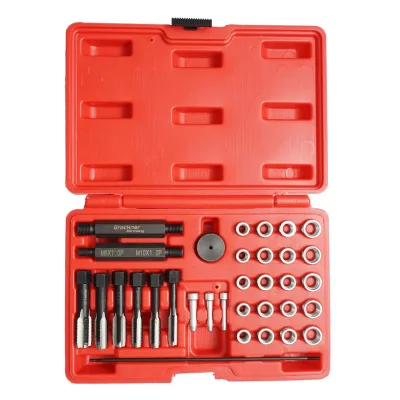 Set di strumenti per la riparazione dei filetti delle candelette M8, M10, M12, M14 Breckner Germany - immagine 3