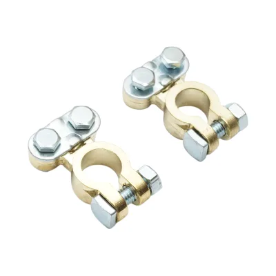 Set di terminali per batteria in bronzo con morsetto a vite - immagine 3
