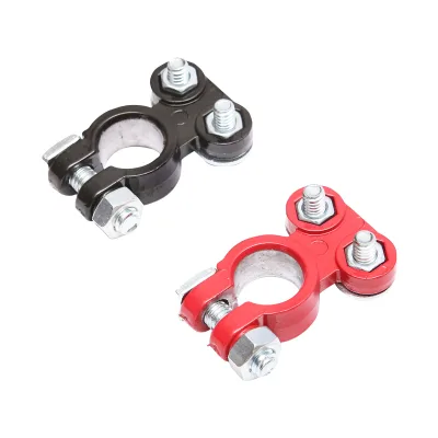 Set di terminali per batteria rossi e neri con morsetto a vite Breckner Germany - immagine 4