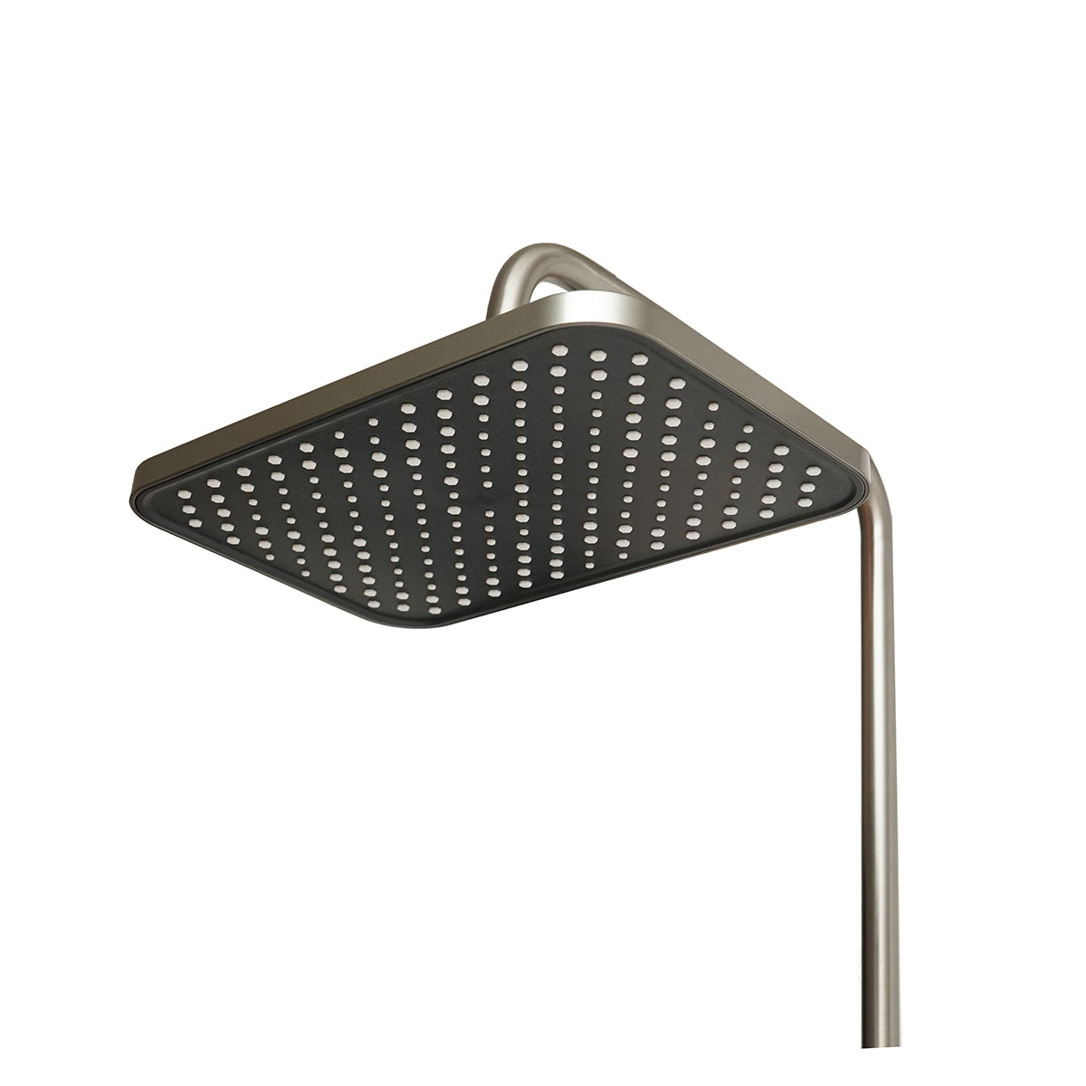 Set doccia multifunzionale con termostato, display digitale della temperatura dell’acqua, 4 funzioni di erogazione dell’acqua, bocca per vasca, soffione rettangolare, doccetta a mano, doccia bidet, colore grigio - immagine 6