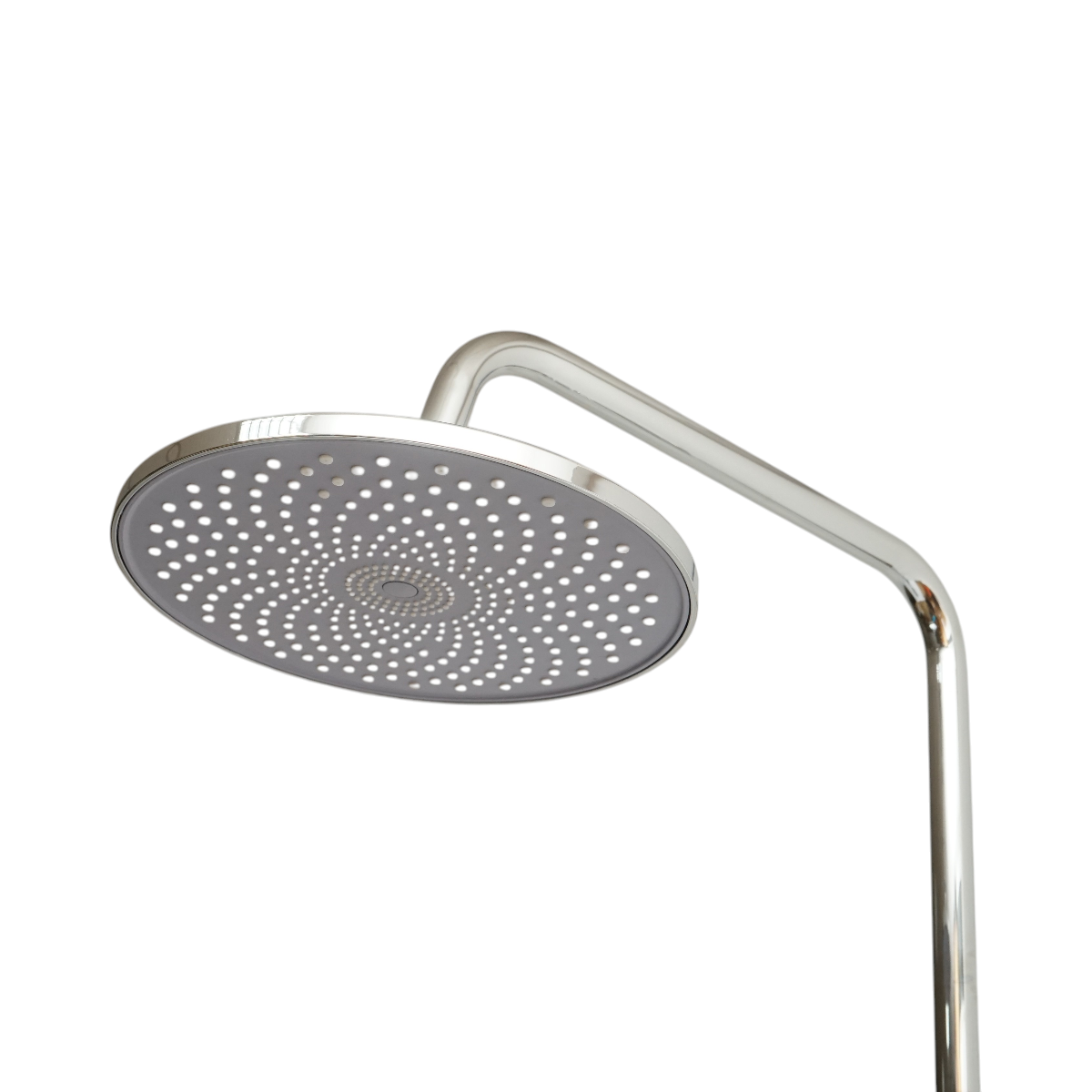 Set doccia multifunzionale da parete con doccetta a mano, bocca per vasca, soffione rotondo, cartuccia in ceramica, finitura cromo lucido. - immagine 5
