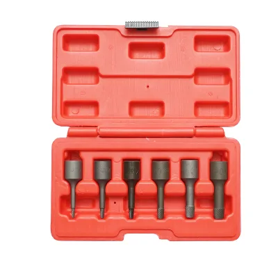 Set estrattore per viti rotte o danneggiate, 3/8, 6 pezzi, Breckner Germany. - immagine 2