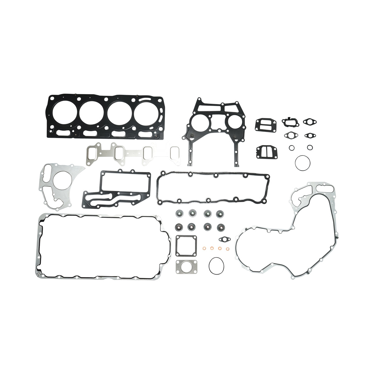 Set guarnizioni motore superiore e inferiore per Landini, Massey Ferguson, Perkins codice OEM U5LT0354, U5LB0381, 4225163M91, 4225545M91, 605042, 705956, ENT000562, AG137256, 4225832M91