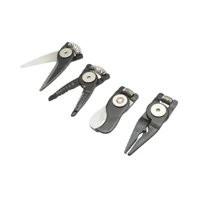 Set multifunzione 5 in 1 con forbici, pinze brevettate, taglierina, crimpatrice e spelafili. - immagine 5