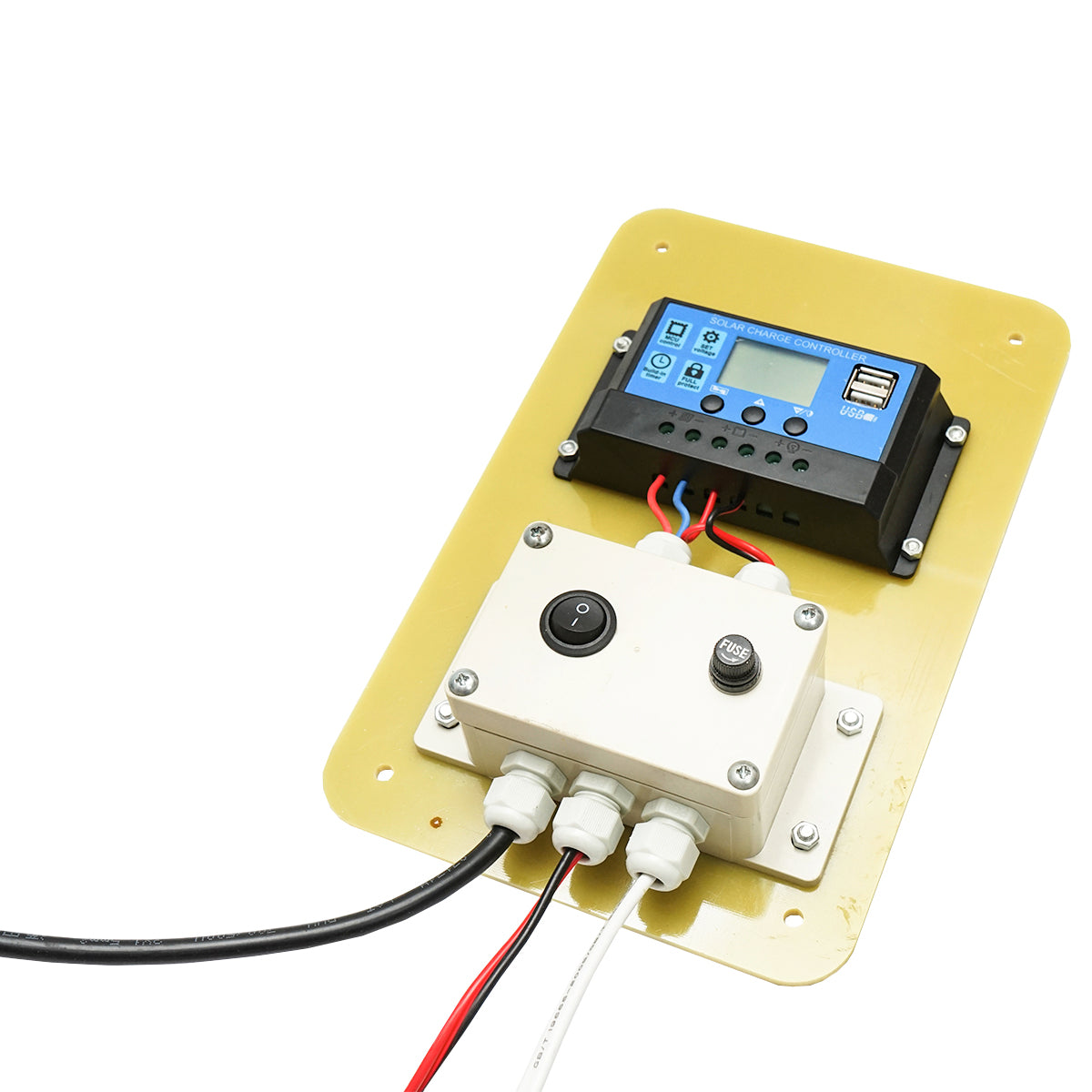 Set pannello solare 50W fotovoltaico monocristallino 670x540x30mm 12-24V batteria 12/17Ah 4 lampadine 9W - immagine 5