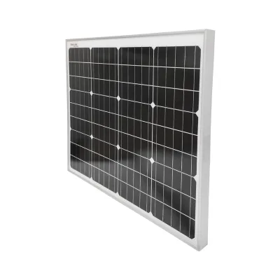 Set pannello solare 50W fotovoltaico monocristallino 670x540x30mm 12-24V presa accendisigari con 4 lampadine 9W - immagine 4