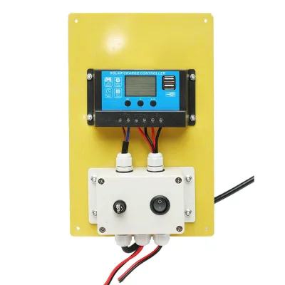 Set Pannello Solare 50W Regolatore Fotovoltaico Monocristallino 10A 2xUSB 12/24V 4 Lampadine LED 9W - immagine 3