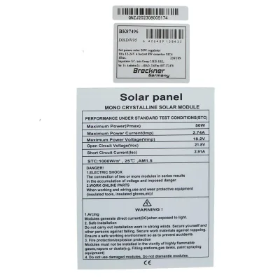 Set Pannello Solare 50W Regolatore Fotovoltaico Monocristallino 10A 2xUSB 12/24V 4 Lampadine LED 9W - immagine 6