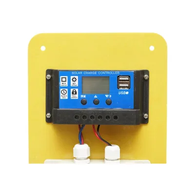 Set pannello solare 75W fotovoltaico monocristallino 790x690x75mm 12-24V 4 lampadine LED 9W B - immagine 6