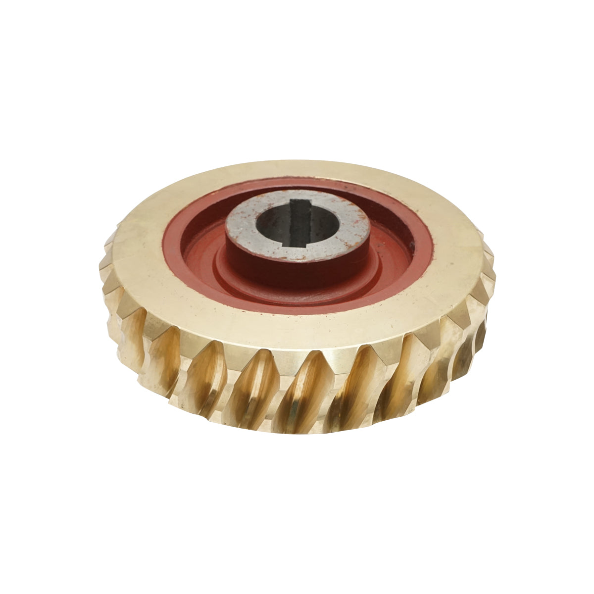 Set pignone in bronzo con vite senza fine per verricello di trattore forestale. - immagine 6