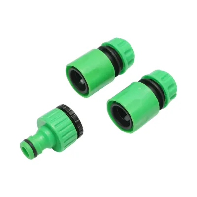 Set pistola per irrigazione regolabile con 7 modalità, 2 connettori 1/2 e adattatore 1/2-3/4 per tubo da giardino - immagine 5