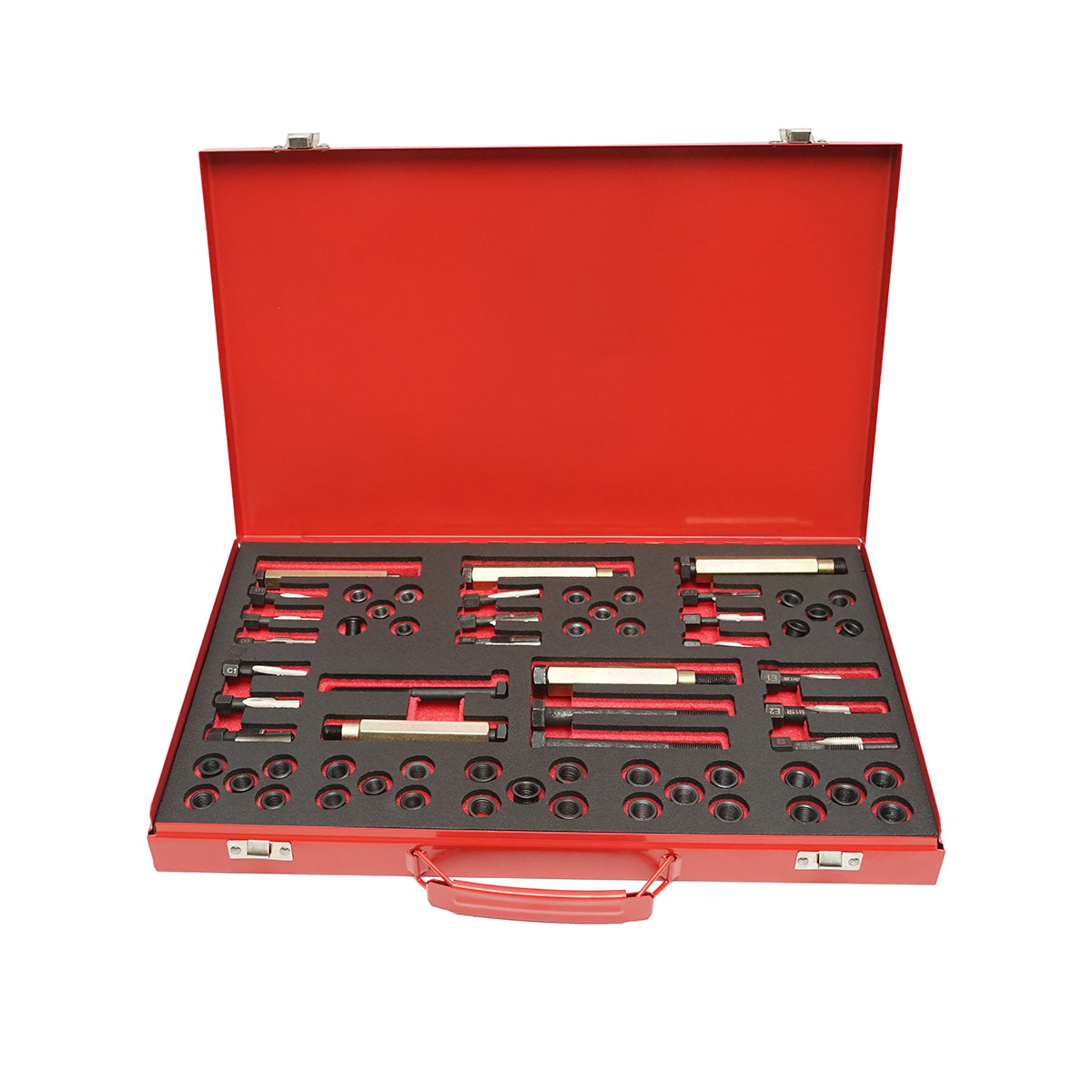 Set professionale per la riparazione dei filetti delle candele M8x1, M9x1, M10x1.25, M10x1, M12x1.25 Breckner Germany