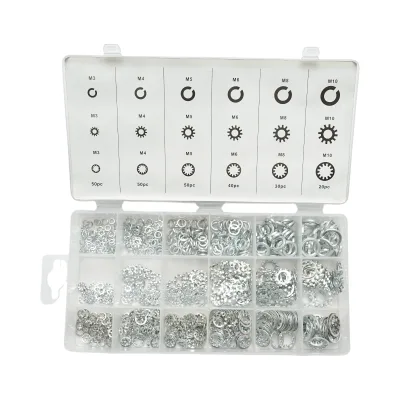 Set rondelle Grover e dentate interne/esterne – 720 pezzi - immagine 2