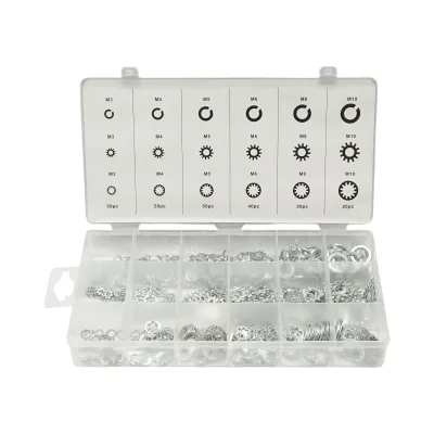 Set rondelle Grover e dentate interne/esterne – 720 pezzi