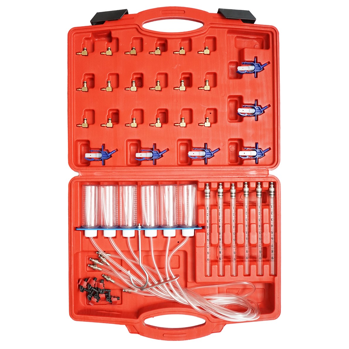 Set tester diagnostico andata e ritorno per iniettori common rail Bosch, Denso, Delphi, Siemens e set di misuratori di portata per motori diesel, Breckner Germany. - immagine 3