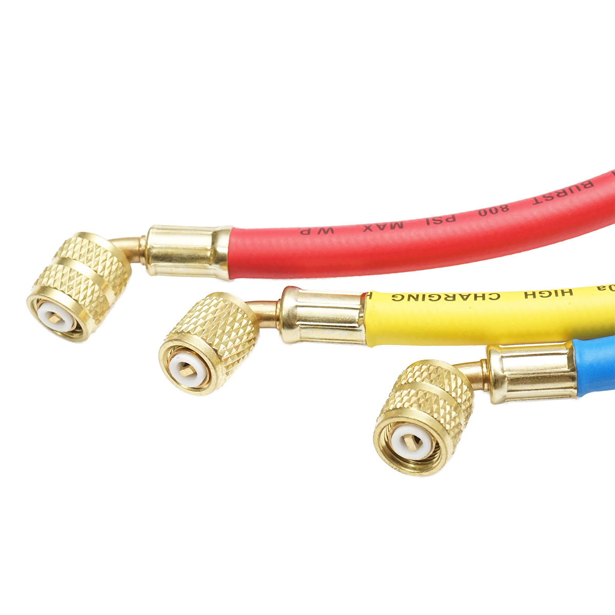 Set tubi 90 cm 3 colori per carica freon R-410a - immagine 4