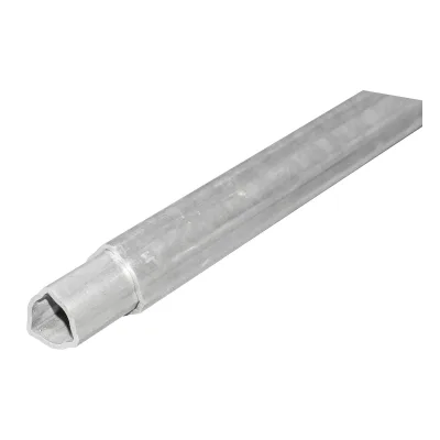 Set tubi cardanici triangolari serie T6 esterno 54 e interno 45 croce 30,2x92 L=1,5m tubo cardanico - immagine 2