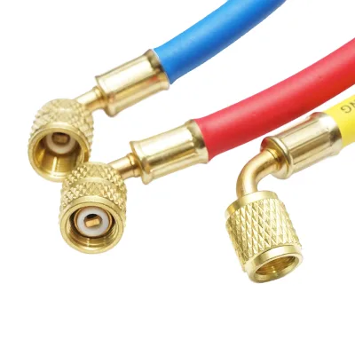 Set tubi flessibili 180 cm 3 colori per carica freon R-410a - immagine 4