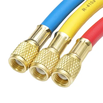 Set tubi flessibili 180 cm 3 colori per carica freon R-410a - immagine 3