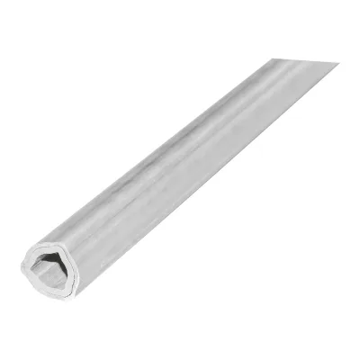 Set tubi triangolari cardanici serie T4 esterno 43,4 e interno 40,1x36,1 croce 27x74,6 L=1m - immagine 3