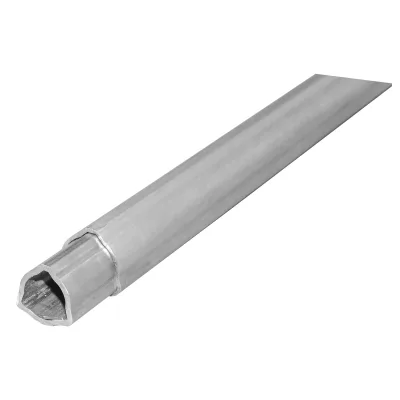 Set tubi triangolari cardano serie T5 esterno 51.3 e interno 44.7 croce 30.2x80 L=1.5m tubo cardanico - immagine 2