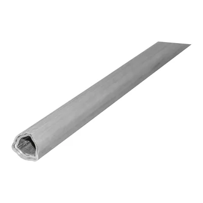 Set tubi triangolari cardano serie T5 esterno 51.3 e interno 44.7 croce 30.2x80 L=1.5m tubo cardanico - immagine 3