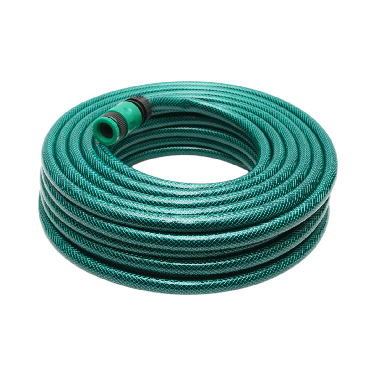 Set tubo da giardino in PVC intrecciato 1/2 pollice – 20 m, con ugello spruzzatore regolabile, connettori e adattatore rubinetto 3/4–1/2 pollice – Breckner Germany - immagine 3