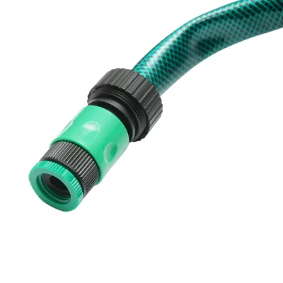 Set tubo da giardino in PVC intrecciato 3/4 pollice – 20 m, con ugello spruzzatore regolabile, connettori e adattatore rubinetto 3/4 pollice – Breckner Germany - immagine 5