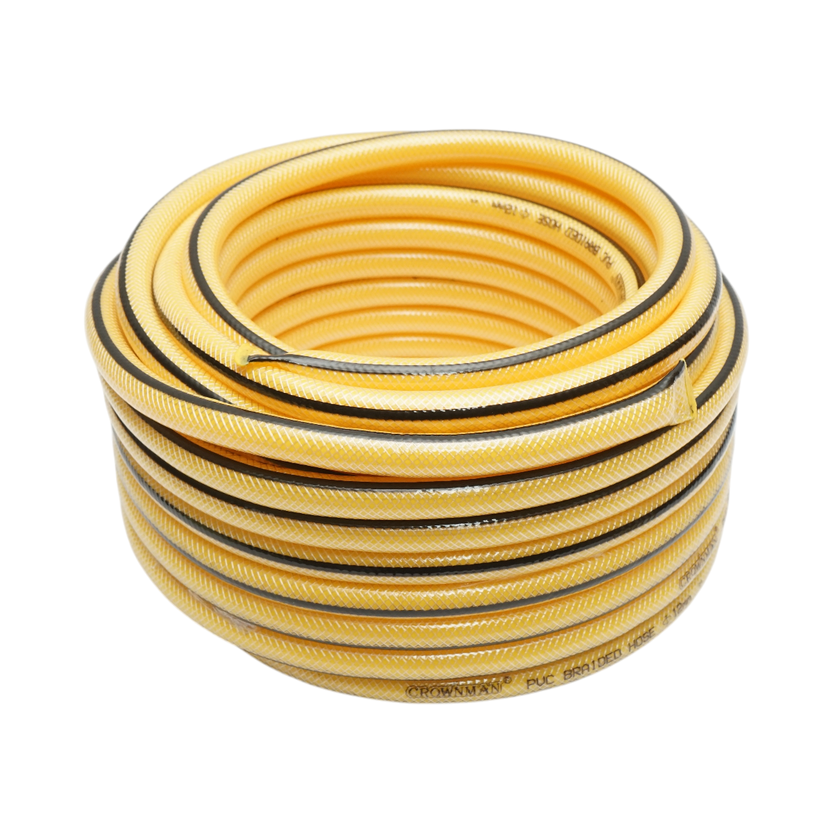Set tubo da giardino in PVC intrecciato da 1/2, rotolo da 22,5 m con ugello spruzzatore, set di connettori Crownman e adattatore - immagine 2