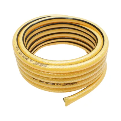 Set tubo da giardino in PVC intrecciato da 1/2, rotolo da 7,5 m con ugello spruzzatore, set di connettori Crownman e adattatore - immagine 2