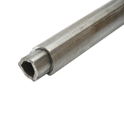 Set tubo triangolare serie T2 esterno/interno 36x29 L=1m. - immagine 3