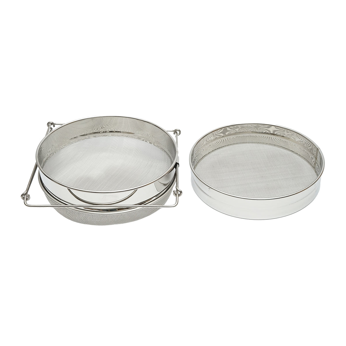 Setaccio doppio in acciaio inox per filtrare il miele, 235 mm - immagine 2