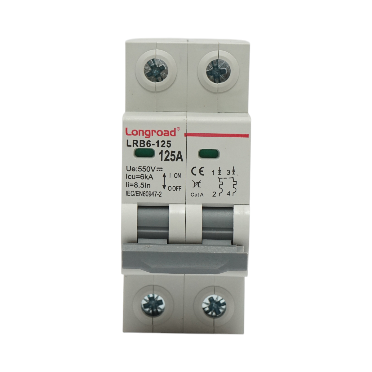 Sezionatore, interruttore automatico di sovraccarico 2P, 125A, 550VDC Longroad