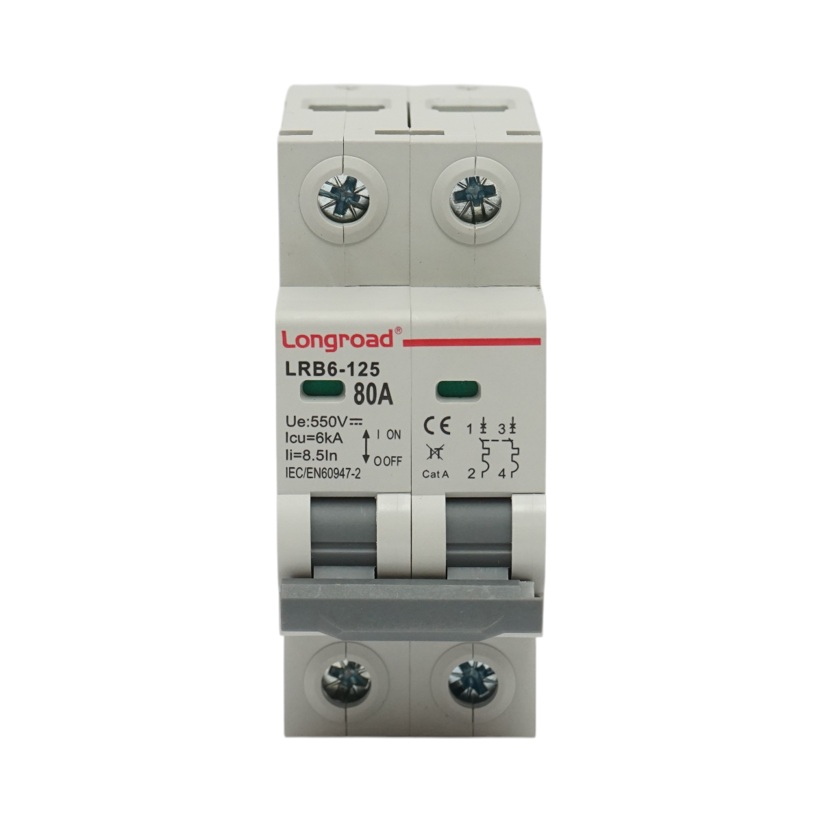 Sezionatore, interruttore automatico di sovracorrente 2P, 80 A, 550 VDC Longroad