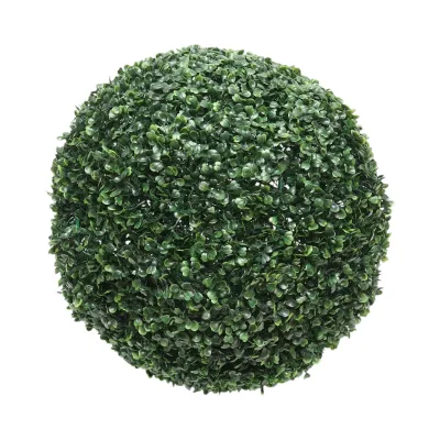 Sfera decorativa artificiale verde con foglie  Ø 40 cm