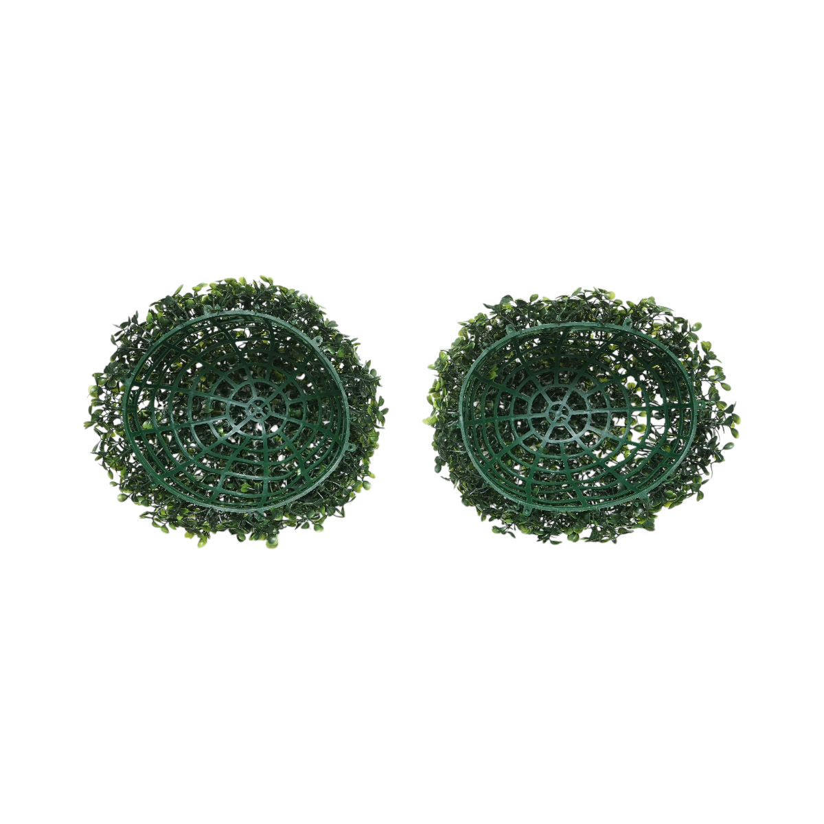 Sfera decorativa artificiale verde con foglie  Ø 40 cm - immagine 4