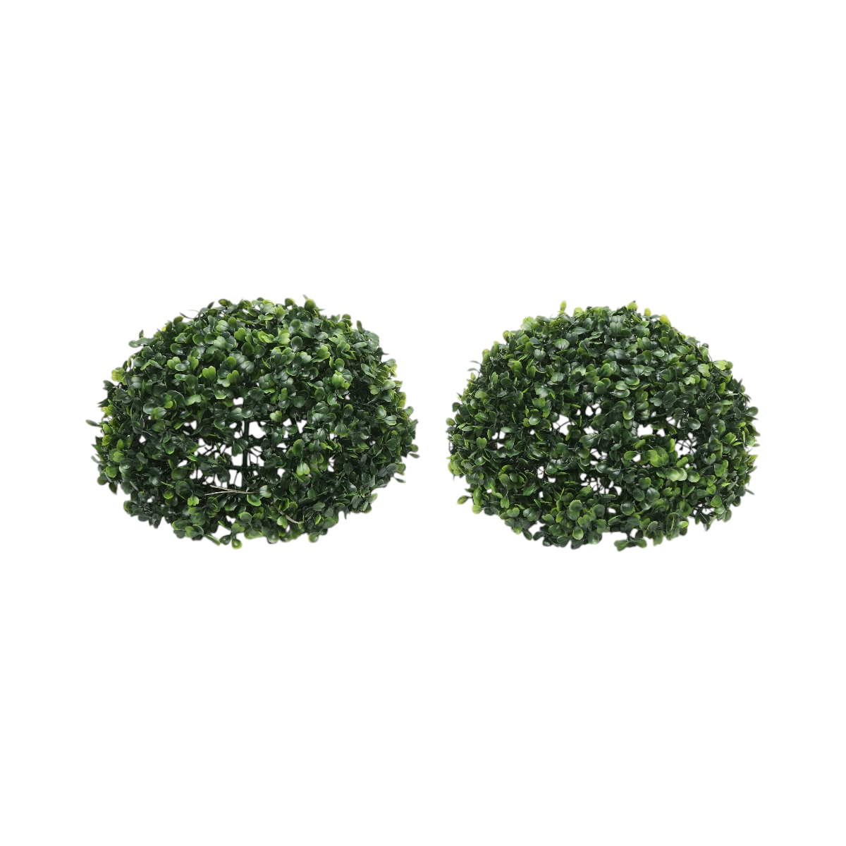 Sfera decorativa artificiale verde con foglie 20 cm - immagine 2
