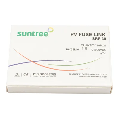 Sicurezza fusibile cilindrica SRF-30 per sistemi solari gPV, 16A, 1000V Suntree - immagine 3