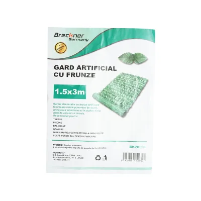 Siepe artificiale con foglie verdi, larga 1,5 m e lunga 3 m. - immagine 4