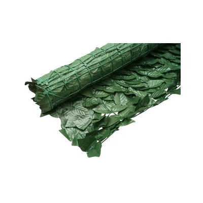 Siepe artificiale con foglie verdi, larga 1,5 m e lunga 3 m. - immagine 5