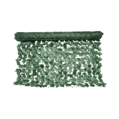 Siepe artificiale decorativa verde con foglie di edera 300x100 cm - immagine 2