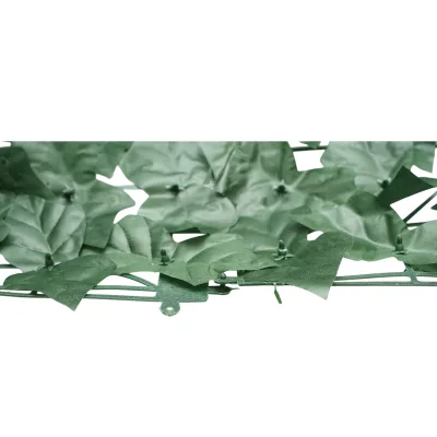 Siepe artificiale decorativa verde con foglie di edera 300x100 cm - immagine 5