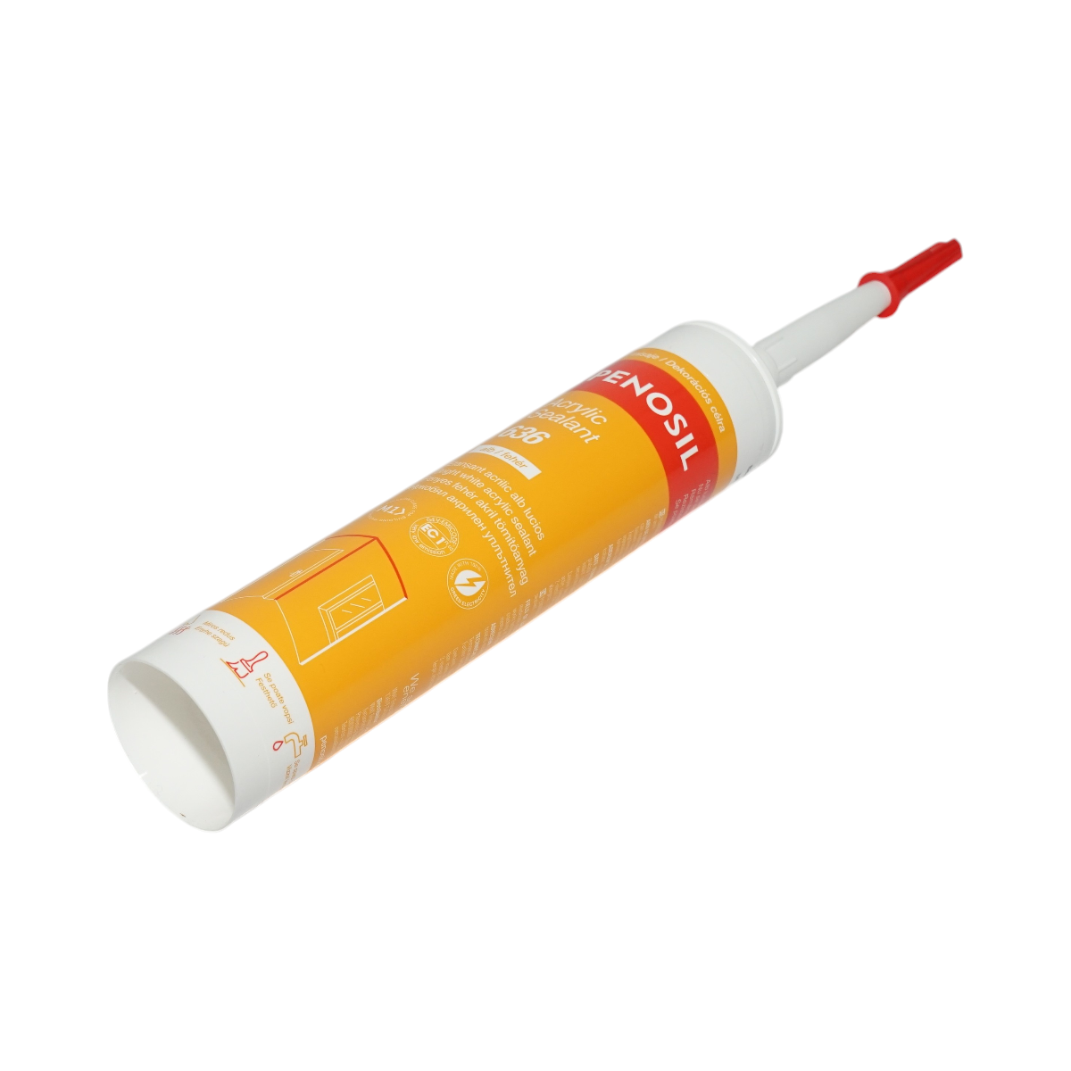Silicone acrilico bianco sigillante verniciabile 280 ml – Acrylic Sealant 636 Penosil - immagine 4